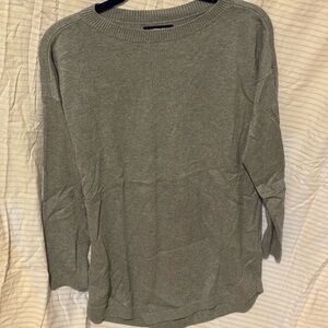 Lands' End Women's Classic Gray Crew Neck Sweater